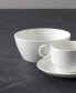 Фото #3 товара White Embossed Cereal Bowls, Set of 4