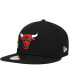 Men's Black Chicago Bulls Crown Champs 59FIFTY Fitted Hat