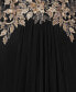 ფოტო #5 პროდუქტის Women's Plunge-Neck Blouson-Sleeve Gown