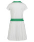 ფოტო #2 პროდუქტის Big Girls Tipped Ribbed Short Sleeve Polo Dress