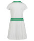 Big Girls Tipped Ribbed Short Sleeve Polo Dress