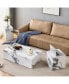 Compact MD coffee table: 11.81x1.81x19.69 inches, stylish texture design