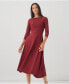 Фото #1 товара Платье с открытой спиной от PACT из органического хлопка Fit & Flare