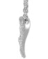 ფოტო #3 პროდუქტის Diamond Heart-in-Heart 18" Pendant Necklace (1/2 ct. t.w.) in 10k White Gold
