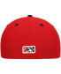 Фото #5 товара Men's Red Rochester Red Wings Authentic Collection Road 59FIFTY Fitted Hat