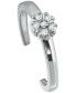 ფოტო #1 პროდუქტის Cubic Zirconia Flower Toe Ring, Created for Macy's