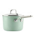 Фото #4 товара Hard Anodized Ceramic Nonstick 3 Quart Saucepan