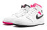 Air Jordan 1 Mid White Black Hyper Pink GS 555112-106 Sneakers