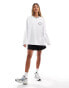 Фото #3 товара ASOS DESIGN Weekend Collective retro tipped long sleeve t-shirt in white