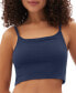 ფოტო #1 პროდუქტის GapBody Women's Logo Comfort Cropped Bralette GPW01042