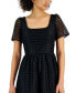 ფოტო #4 პროდუქტის Women's Square-Neck Lace Midi Dress