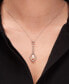 ფოტო #2 პროდუქტის Cultured Freshwater Pearl (8x6mm) Dangling Pendant in Sterling Silver