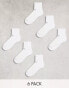 Фото #1 товара New Balance performance ankle sock 6 pack in white