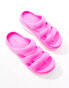 Crocs Mega crush 3 strap sandals in pink crush