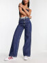 Фото #1 товара Tommy Jeans high rise wide leg jeans in mid wash