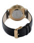 ფოტო #2 პროდუქტის Men's 40mm Black Dial Super Slim Leather Strap Watch