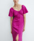Фото #2 товара Women's Buttoned Linen-Blend Dress