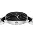 ფოტო #2 პროდუქტის Women's Swiss Centrix Black Ceramic & Stainless Steel Bracelet Watch 31mm