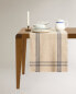 Фото #1 товара Checked linen table runner
