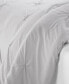 Фото #8 товара Simply Clean Antimicrobial Pleated King Duvet Set,3 Piece