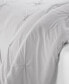 Simply Clean Antimicrobial Pleated Full and Queen Duvet Set,3 Piece