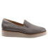 Фото #1 товара Softwalk Whistle S1810-081 Womens Gray Narrow Leather Loafer Flats Shoes