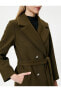 Фото #5 товара Пальто женское Koton Каше Кабан Крулавозве Дугмели с поясом и карманами.
