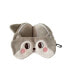 Фото #3 товара Kids 2-in-1 Travel Pillow and Eye Mask Animal Plush Soft Eye Mask Blindfold for Sleeping, Nights and Travel