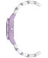 ფოტო #2 პროდუქტის Women's Solar Silver-Tone and Lavender Oceanworks Plastic Watch, 32mm