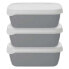 KITCHENCRAFT NEBBOXSET600 Lunch box 3 Units