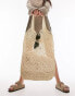 Фото #4 товара Topshop Jade crochet tote bag in neutral