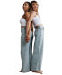 ფოტო #3 პროდუქტის Women's Relaxed Wide Leg Jeans