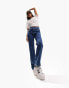 Фото #3 товара ASOS DESIGN Petite easy straight jeans in mid blue