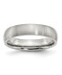 Фото #1 товара Stainless Steel Brushed 5mm Half Round Band Ring