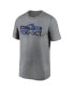 ფოტო #3 პროდუქტის Men's Heather Charcoal Toronto Blue Jays 2022 Postseason T-shirt