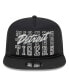 Men's Black Detroit Tigers Street Team A-Frame Trucker 9Fifty Snapback Hat