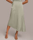 ფოტო #1 პროდუქტის Women's Asymmetric Satin Midi Skirt