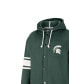 Women's Green Michigan State Spartans Mia Striped Full-Snap Hoodie Jacket