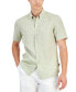 Men's Slim-Fit Linen Short-Sleeve Shirt