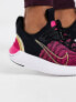 Nike Running Free Run FK NN trainers in black and fierce pink