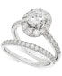 ფოტო #1 პროდუქტის IGI Certified Lab Grown Diamond Halo Bridal Set (2 ct. t.w.) in 14k White Gold