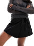 Weekday wrap mini skirt in black