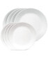 Фото #1 товара Vitrelle Shimmering White Plates, Set of 8