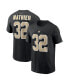 Men's Tyrann Mathieu Black New Orleans Saints Player Name and Number T-shirt