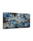 Фото #2 товара 'Blue Bomb' Abstract Canvas Wall Art, 18x36"