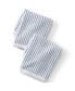 Фото #5 товара Cotton Textured Stripe 2-Piece Washcloth Set