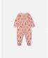 ფოტო #1 პროდუქტის Baby Girls Baby Organic Cotton One Piece Pajama Pink Christmas Cookies