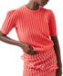 ფოტო #1 პროდუქტის Women's Lola Crewneck Short-Sleeve Top