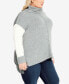 Фото #3 товара Plus Size Riley High Low Sweater