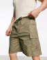 Фото #1 товара Weekday loose fit cargo shorts in khaki